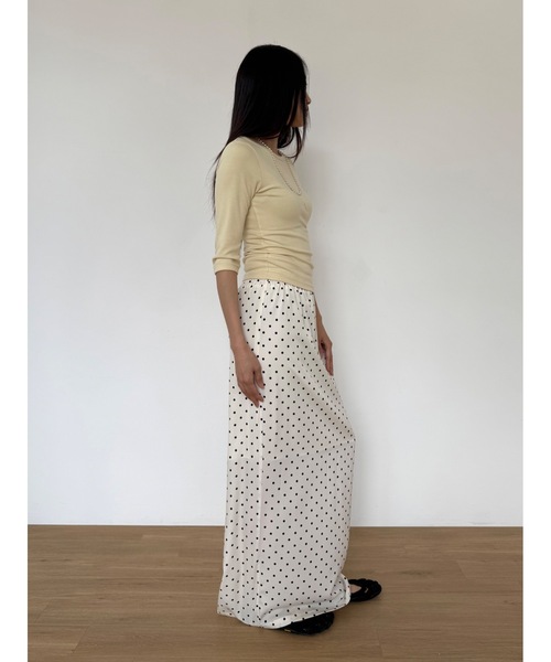 Didot.showroom(ディドット ショールーム)の「【DIDOT.】ドットロングSK(スカート・レディース・アイボリー/ブラック/ネイビー・FREE)」の15枚目の写真