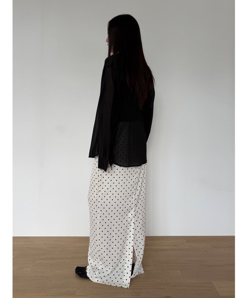 Didot.showroom(ディドット ショールーム)の「【DIDOT.】ドットロングSK(スカート・レディース・アイボリー/ブラック/ネイビー・FREE)」の22枚目の写真