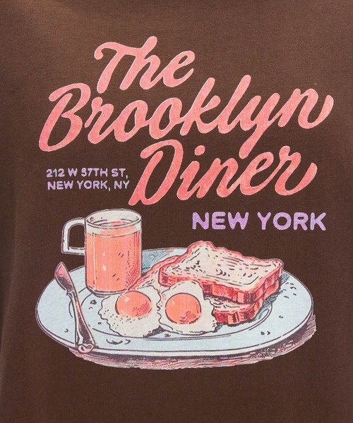 clear（クリア）の「グラフィックプリントTシャツ[カジュアル 夏 キャッチー]（Tシャツ/カットソー・レディース・オフホワイト/イエロー/ブラウン・F）」の9枚目の写真