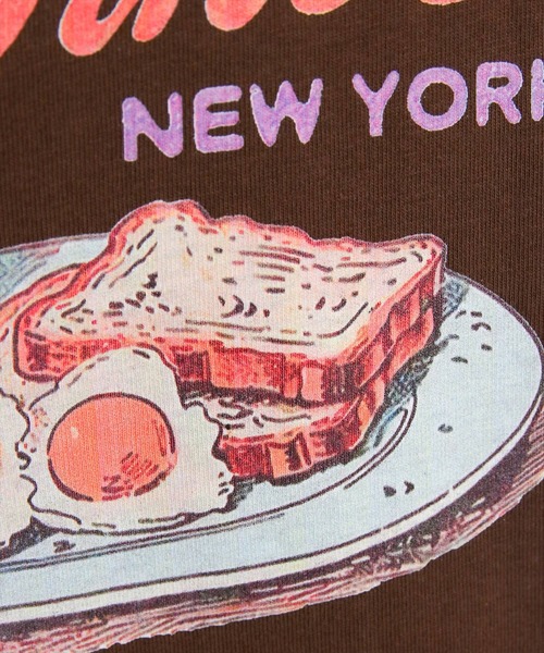 clear（クリア）の「グラフィックプリントTシャツ[カジュアル 夏 キャッチー]（Tシャツ/カットソー・レディース・オフホワイト/イエロー/ブラウン・F）」の12枚目の写真