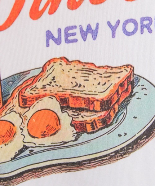 clear（クリア）の「グラフィックプリントTシャツ[カジュアル 夏 キャッチー]（Tシャツ/カットソー・レディース・オフホワイト/イエロー/ブラウン・F）」の13枚目の写真