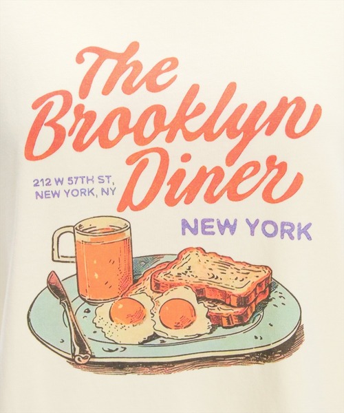 clear（クリア）の「グラフィックプリントTシャツ[カジュアル 夏 キャッチー]（Tシャツ/カットソー・レディース・オフホワイト/イエロー/ブラウン・F）」の11枚目の写真