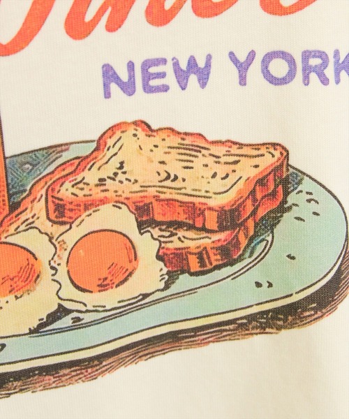 clear（クリア）の「グラフィックプリントTシャツ[カジュアル 夏 キャッチー]（Tシャツ/カットソー・レディース・オフホワイト/イエロー/ブラウン・F）」の14枚目の写真