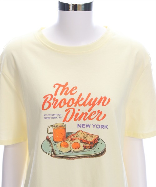 clear（クリア）の「グラフィックプリントTシャツ[カジュアル 夏 キャッチー]（Tシャツ/カットソー・レディース・オフホワイト/イエロー/ブラウン・F）」の20枚目の写真