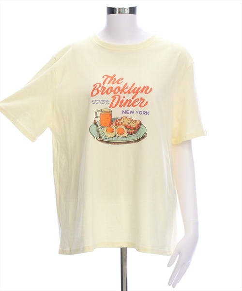 clear（クリア）の「グラフィックプリントTシャツ[カジュアル 夏 キャッチー]（Tシャツ/カットソー・レディース・オフホワイト/イエロー/ブラウン・F）」の19枚目の写真