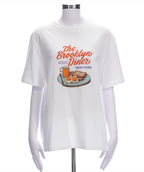 clear（クリア）の「グラフィックプリントTシャツ[カジュアル 夏 キャッチー]（Tシャツ/カットソー・レディース・オフホワイト/イエロー/ブラウン・F）」の22枚目の写真