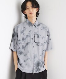 シャンブレーシャツ」に該当するグレー/灰色系のメンズファッション