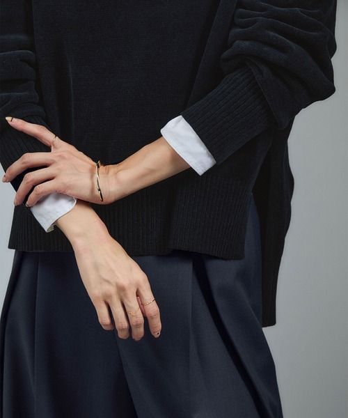 SALON adam et rope'（サロン アダム エ ロペ）の「タートルネックプルオーバー-CreamyCotton /クリーミーコットン-（ニット/セーター・レディース・ブラック/ブラウン/オフホワイト・FREE）」の12枚目の写真