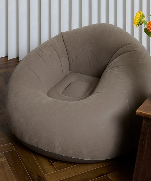 7B13 軽量 スエード調 エアネスト ポータブルエアソファ