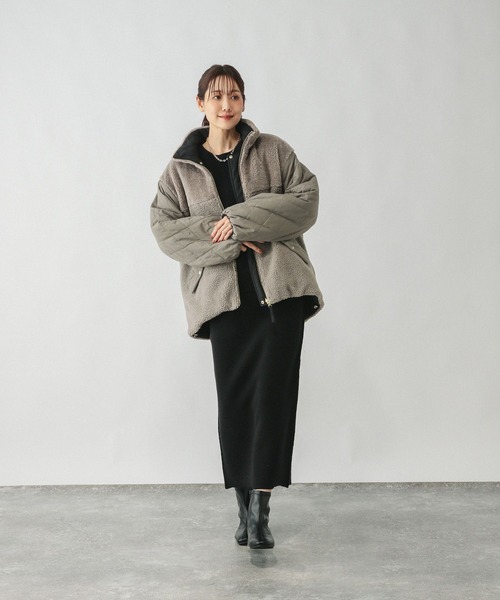 新品未使用　グローバルワーク　リバーシブルキルトブルゾン モカМ最終値下げ セール】リバーシブルキルトブルゾン/497162（ブルゾン）｜GLOBAL WORK