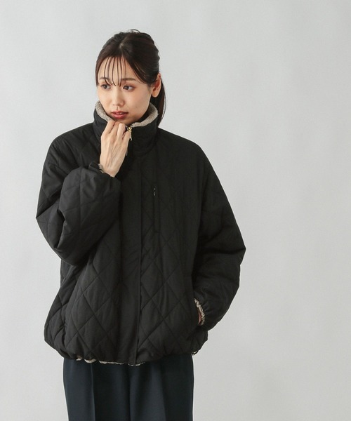 GLOBAL WORK（グローバルワーク）の「リバーシブルキルトブルゾン