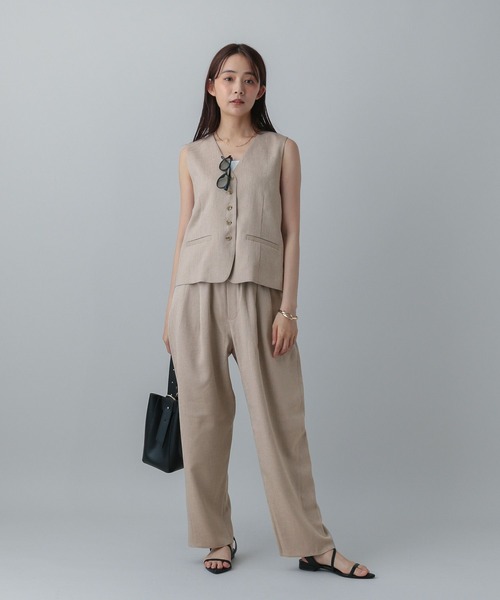 セール】MATINEE LINE/リネンライクコクーンイージーパンツ/575119