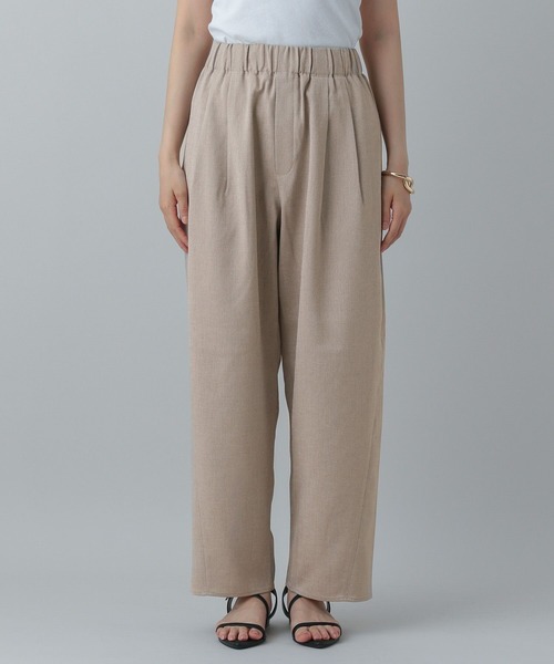 GLOBAL WORK（グローバルワーク）の「MATINEE LINE/リネンライクコクーンイージーパンツ/575119（その他パンツ・レディース・ナチュラル/ブラック/ダークブラウン・LARGE/MEDIUM）」の11枚目の写真