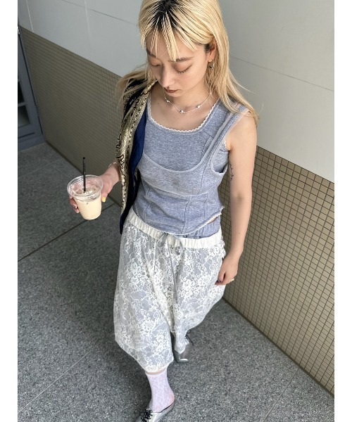 セール】FRENCH TERRY BUSTIER TANK（タンクトップ）｜ELCHELE