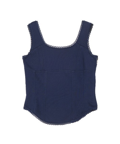 ELCHELE（エルチェレ）の「FRENCH TERRY BUSTIER TANK（タンクトップ・レディース・ネイビー/ヘザーグレー・FREE）」の12枚目の写真