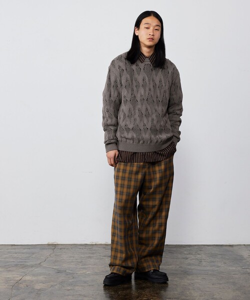 BEAMS（ビームス）の「ワイドフィット バックジップ シャツ（シャツ/ブラウス・メンズ・ホワイト/ブラウン・S/M/L/XL）」の3枚目の写真