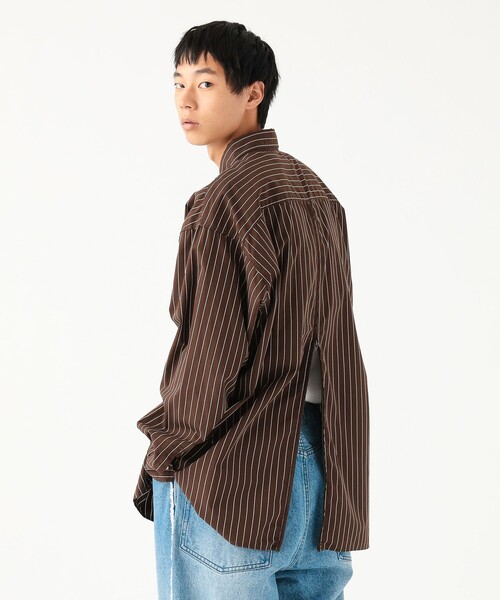 BEAMS（ビームス）の「ワイドフィット バックジップ シャツ（シャツ/ブラウス・メンズ・ホワイト/ブラウン・S/M/L/XL）」の17枚目の写真