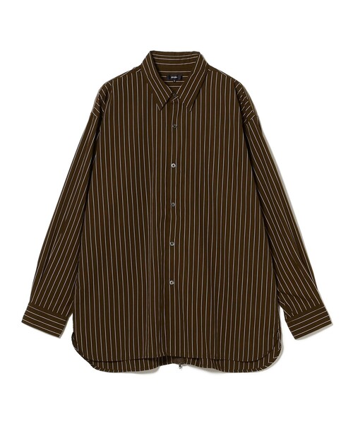 BEAMS（ビームス）の「ワイドフィット バックジップ シャツ（シャツ/ブラウス・メンズ・ホワイト/ブラウン・S/M/L/XL）」の18枚目の写真