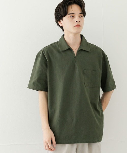 【日本製】 シャリーフ デタッチャブルショートシャツブルゾン サイズ2 日本製】 シャリーフ デタッチャブルショートシャツブルゾン サイズ2