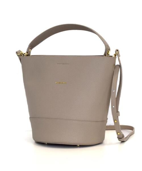 DRESSTERIOR(ドレステリア)の「シュリンクレザーバケットBAG(ハンドバッグ・レディース・ブラック/ベージュ・00)」の2枚目の写真