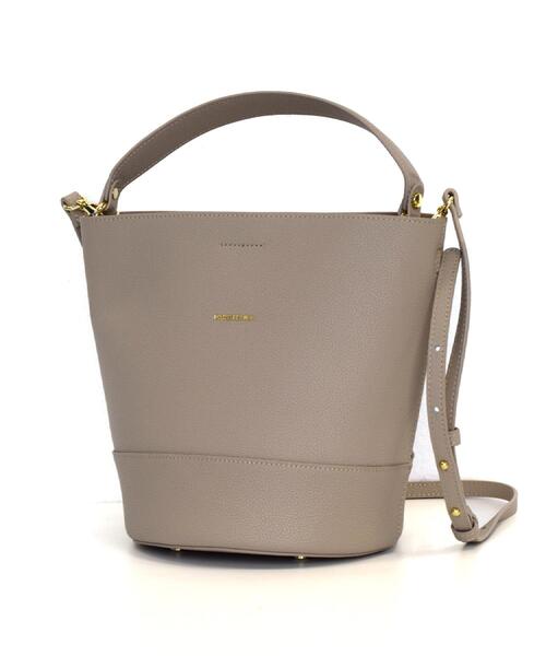 DRESSTERIOR(ドレステリア)の「シュリンクレザーバケットBAG(ハンドバッグ・レディース・ブラック/ベージュ・00)」の3枚目の写真