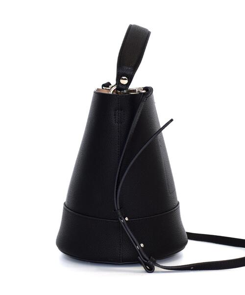DRESSTERIOR(ドレステリア)の「シュリンクレザーバケットBAG(ハンドバッグ・レディース・ブラック/ベージュ・00)」の5枚目の写真