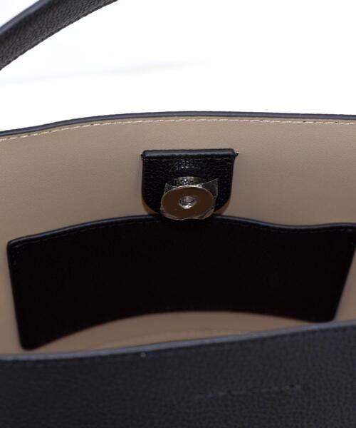 DRESSTERIOR(ドレステリア)の「シュリンクレザーバケットBAG(ハンドバッグ・レディース・ブラック/ベージュ・00)」の12枚目の写真