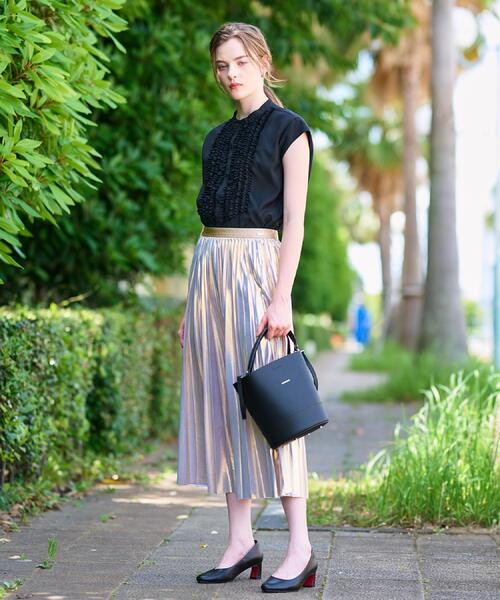 DRESSTERIOR(ドレステリア)の「シュリンクレザーバケットBAG(ハンドバッグ・レディース・ブラック/ベージュ・00)」の14枚目の写真