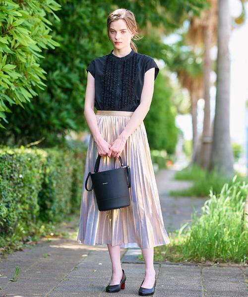 DRESSTERIOR(ドレステリア)の「シュリンクレザーバケットBAG(ハンドバッグ・レディース・ブラック/ベージュ・00)」の15枚目の写真