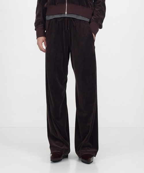 NVRFRGT（ネヴァーフォーゲット）の「VELOUR 3D TWISTED LOUNGE PANTS