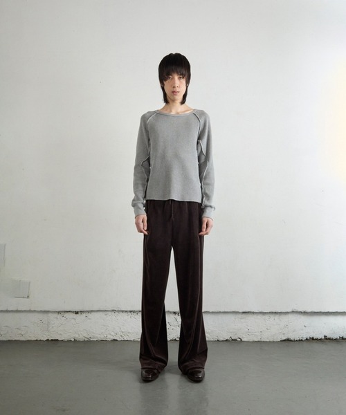 NVRFRGT（ネヴァーフォーゲット）の「VELOUR 3D TWISTED LOUNGE PANTS