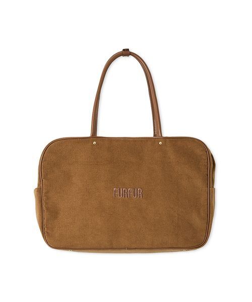 FURFUR（ファーファー）の「【WEB限定カラー】BIGボストンバッグ（ボストンバッグ・レディース・キャメル/アイボリー/チェック/ネイビー/ピンク・F）」の12枚目の写真