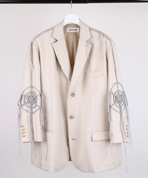 discoverd ジャケット DISCOVERED ジャケット ノーカラージャケット TWEED NOCOLLAR