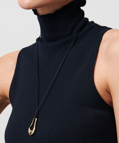 UNITED ARROWS（ユナイテッドアローズ）の「メルティング オーバル コードネックレス（ネックレス・レディース・シルバー/ゴールド・FREE）」の3枚目の写真
