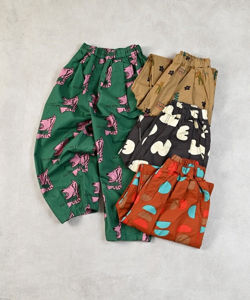 MARKEY'S(マーキーズ)の「総柄ツイルバレルパンツ(その他パンツ・キッズ・ベージュ系その他/グリーン系その他/ブラック系その他/ブラウン系その他・130/120/100/95/90/80/110/150/140)」の11枚目の写真