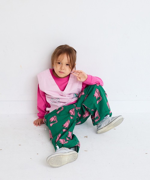 MARKEY'S(マーキーズ)の「総柄ツイルバレルパンツ(その他パンツ・キッズ・ベージュ系その他/グリーン系その他/ブラック系その他/ブラウン系その他・130/120/100/95/90/80/110/150/140)」の19枚目の写真