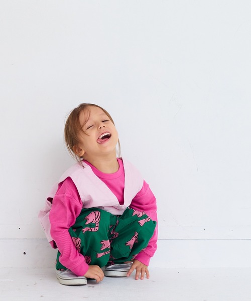 MARKEY'S(マーキーズ)の「総柄ツイルバレルパンツ(その他パンツ・キッズ・ベージュ系その他/グリーン系その他/ブラック系その他/ブラウン系その他・130/120/100/95/90/80/110/150/140)」の18枚目の写真