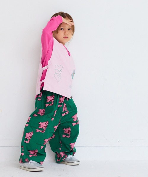 MARKEY'S(マーキーズ)の「総柄ツイルバレルパンツ(その他パンツ・キッズ・ベージュ系その他/グリーン系その他/ブラック系その他/ブラウン系その他・130/120/100/95/90/80/110/150/140)」の15枚目の写真