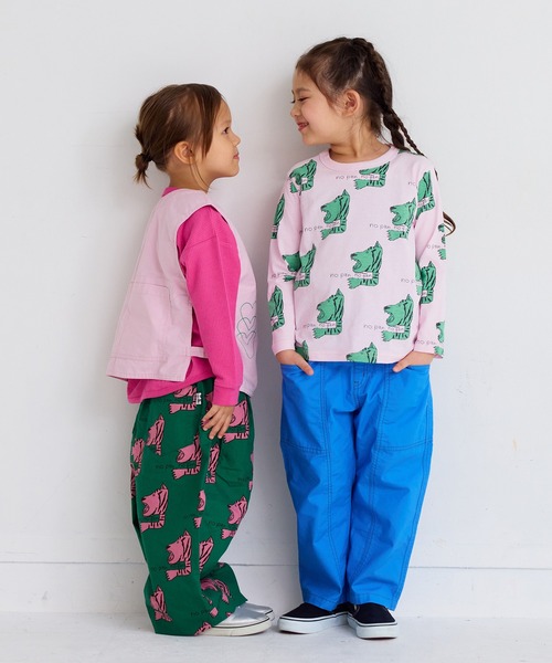 MARKEY'S(マーキーズ)の「総柄ツイルバレルパンツ(その他パンツ・キッズ・ベージュ系その他/グリーン系その他/ブラック系その他/ブラウン系その他・130/120/100/95/90/80/110/150/140)」の12枚目の写真