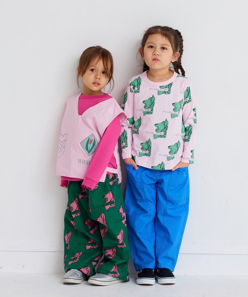 MARKEY'S(マーキーズ)の「総柄ツイルバレルパンツ(その他パンツ・キッズ・ベージュ系その他/グリーン系その他/ブラック系その他/ブラウン系その他・130/120/100/95/90/80/110/150/140)」の13枚目の写真