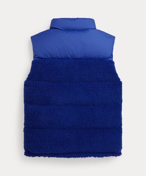 POLO RALPH LAUREN CHILDRENSWEAR(ポロ ラルフ ローレン チルドレンズウェア)の「テディ フリース ハイブリッド ベスト(ダウンベスト・キッズ・パープル系2・XL/S/M/L)」の2枚目の写真