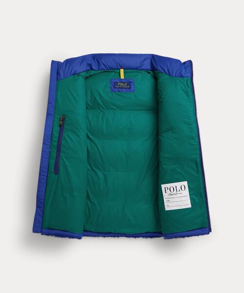 POLO RALPH LAUREN CHILDRENSWEAR(ポロ ラルフ ローレン チルドレンズウェア)の「テディ フリース ハイブリッド ベスト(ダウンベスト・キッズ・パープル系2・XL/S/M/L)」の3枚目の写真