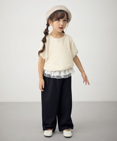 Piet（ピエット）の「ウエストフリル バルーンスウェットパンツ（スウェットパンツ・キッズ・ブラック/グレー・100/130/120/110）」の7枚目の写真