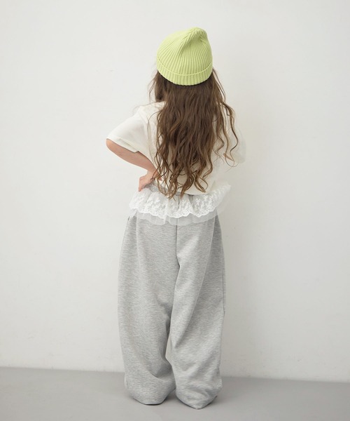 Piet（ピエット）の「ウエストフリル バルーンスウェットパンツ（スウェットパンツ・キッズ・ブラック/グレー・100/130/120/110）」の5枚目の写真