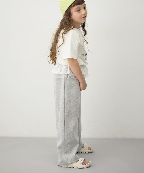 Piet（ピエット）の「ウエストフリル バルーンスウェットパンツ（スウェットパンツ・キッズ・ブラック/グレー・100/130/120/110）」の4枚目の写真