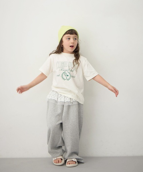 Piet（ピエット）の「ウエストフリル バルーンスウェットパンツ（スウェットパンツ・キッズ・ブラック/グレー・100/130/120/110）」の9枚目の写真