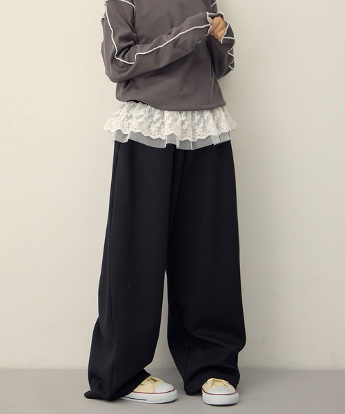 Piet（ピエット）の「ウエストフリル バルーンスウェットパンツ（スウェットパンツ・キッズ・ブラック/グレー・100/130/120/110）」の17枚目の写真