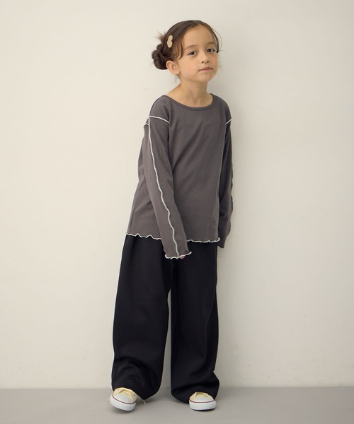 Piet（ピエット）の「ウエストフリル バルーンスウェットパンツ（スウェットパンツ・キッズ・ブラック/グレー・100/130/120/110）」の15枚目の写真