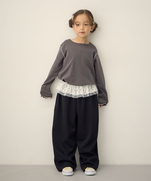 Piet（ピエット）の「ウエストフリル バルーンスウェットパンツ（スウェットパンツ・キッズ・ブラック/グレー・100/130/120/110）」の20枚目の写真