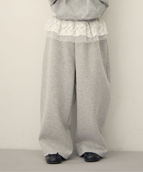 ウエストフリル バルーンスウェットパンツ（スウェットパンツ）｜Piet